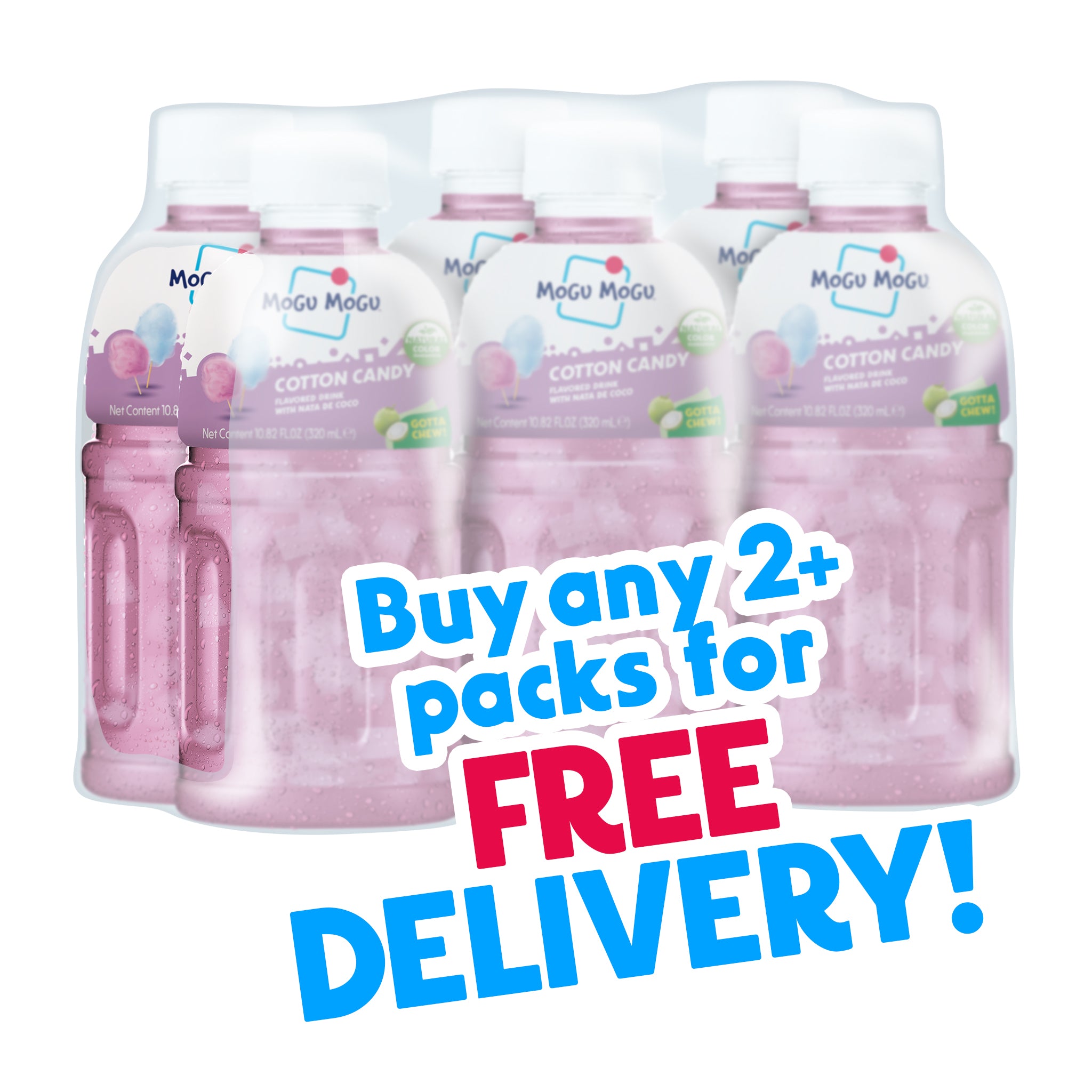 Mogu Mogu Cotton Candy 6 Pack – Mogu Mogu Drink