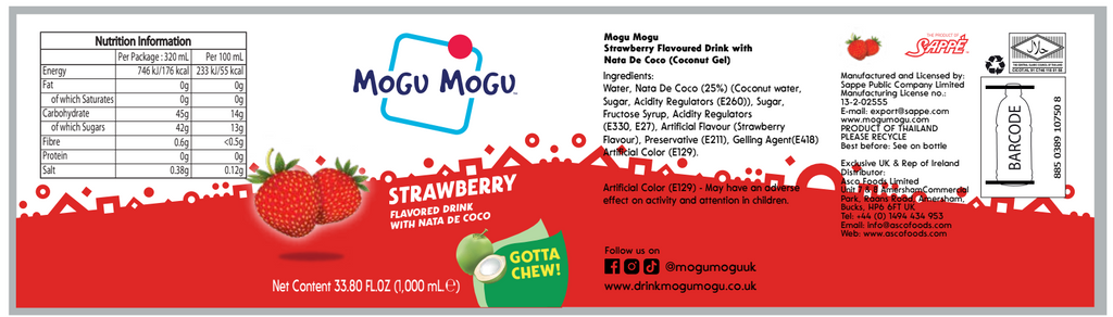 Mogu Mogu Strawberry 1L