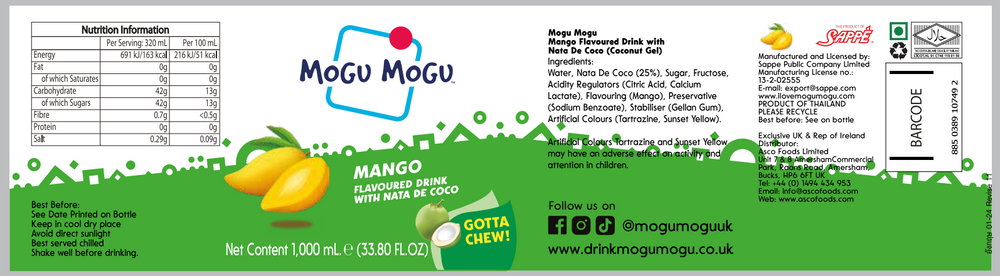 Mogu Mogu Mango 1L
