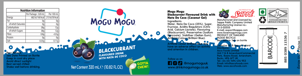 Mogu Mogu Blackcurrant 320ml
