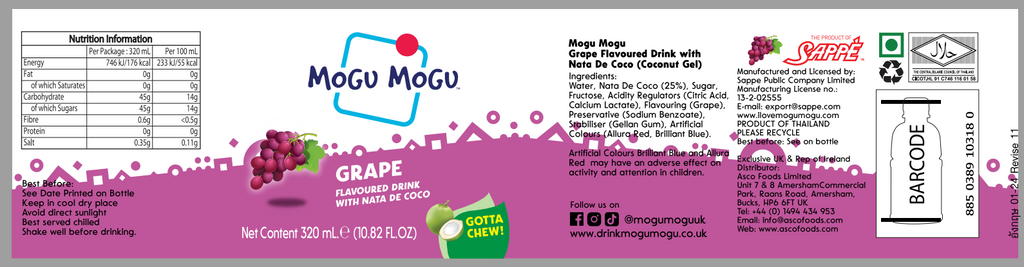 Mogu Mogu Grape 320ml