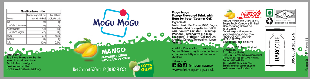 Mogu Mogu Mango 320ml